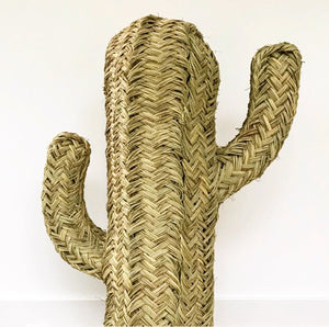 Cactus Tressé en Fibre de Palmier