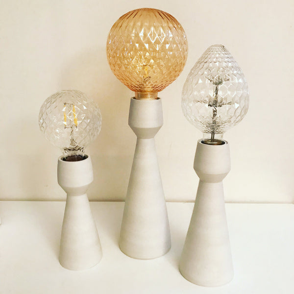 Lampe en céramique petit modèle blanc